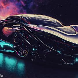 Create a beautiful and futuristic car that would make even Elon Musk envious.. Image 4 of 4