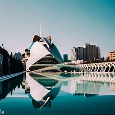Build an image that showcases the history, culture and beauty of Valencia, featuring iconic