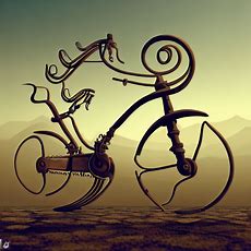 A whimsical bicycle that can change into different forms for different terrains.