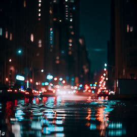 Explore the nocturnal beauty of New York City — the flashing lights, the reflections on the water, and the bustling hustle of the city.. Image 1 of 4