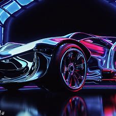 Create a beautiful and futuristic car that would make even Elon Musk envious.
