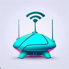 Design a Wi-Fi router that looks like a quirky and futuristic spaceship.