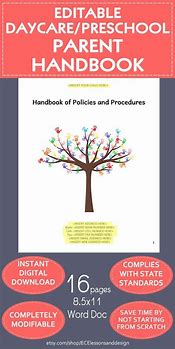 Image result for California Editable Preschool Handbook