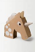 Image result for Unicorn Cardboard Head