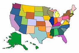 Image result for United States Map with Color