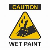 Image result for Wet Paint Clip Art