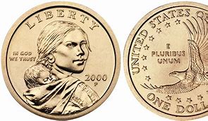 Image result for 2000 Sacagawea Dollar Lamination Error