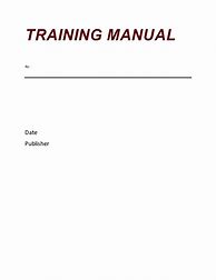 Image result for Training Manual Layout Template