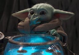 Image result for Baby Yoda Blue Frog