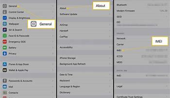 Image result for iPhone IMEI Settings