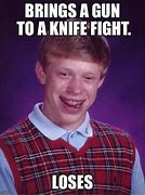Image result for Knife Gun Meme