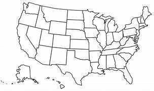 Image result for United States Outline Map.png