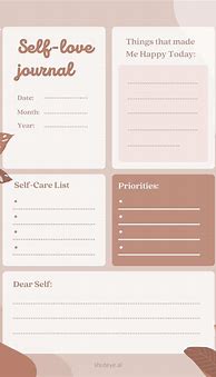 Image result for Self-Love Journal Design