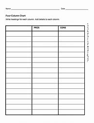Image result for Editable Pros and Cons Chart