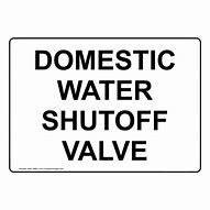 Image result for Water Valve Sign Images