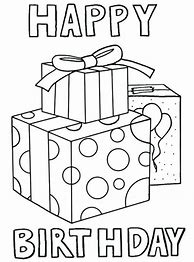 Image result for Birthday Card Colouring Pages
