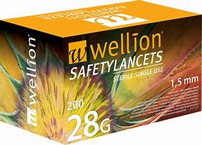 Image result for Wellion Lancete 28G