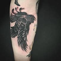 Image result for Gothic Raven Skull Tattoo
