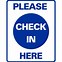 Image result for Check in Here Arrow Signs