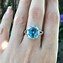 Image result for Blue Gemstone Engagement Rings