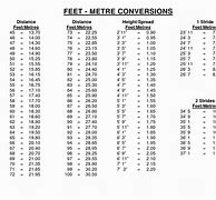 Image result for Feet/Inches Conversion Chart