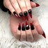 Image result for Cute Nails Red and Black