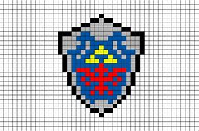Image result for Zelda Pixel Art Shield Grids