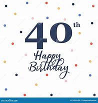 Image result for 40th Birthday Vector