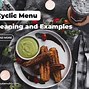 Image result for 2 Week Cycle Menu