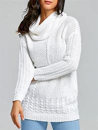 Image result for Tunic Turtleneck Sweater