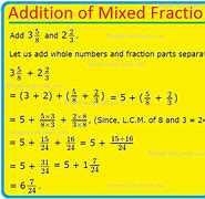 Image result for Rules for Adding Mixed Fractions