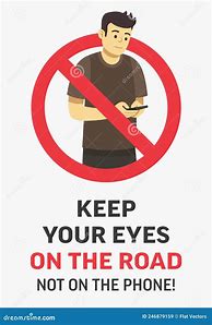 Image result for Road Safety Poster Mobile Phone
