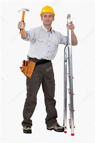 Image result for Man On Ladder with Hammer