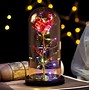 Image result for Galaxy Rose in Glass Dome