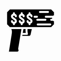 Image result for Cartoon Money Gun