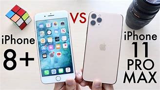 Image result for iPhone 8 vs iPhone 11 Pro Size