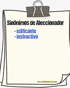 Image result for aleccionador