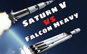 Image result for Saturn V Rocket vs Falcon Heavy