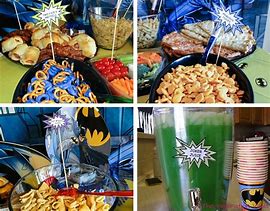 Image result for Batman Party Cookout Food