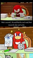 Image result for Sonic Boom Knuckles Kindergarten Meme