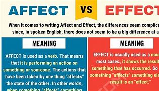 Image result for How to Tell Difference Between Affect and Effect
