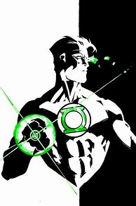Image result for Green Lantern Black and White