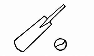 Image result for 5 Cricket Bats for Counting for Kids for Colour Filling