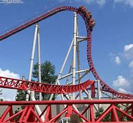 Image result for Cedar Point 90 Feet Drop Maverick