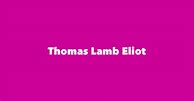 Image result for Thomas Edward Lamb