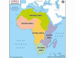 Image result for Africa Map by Region