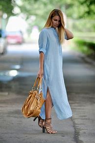 Image result for How to Wear a Long Shirt Dress