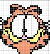 Image result for Garfield Pixel Art Grid