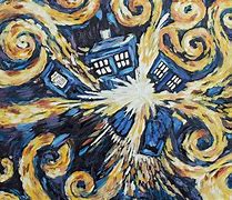 Image result for Doctor Who Van Gogh Exploding Tardis