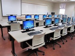 Image result for Glass Top School Computer Lab Desks